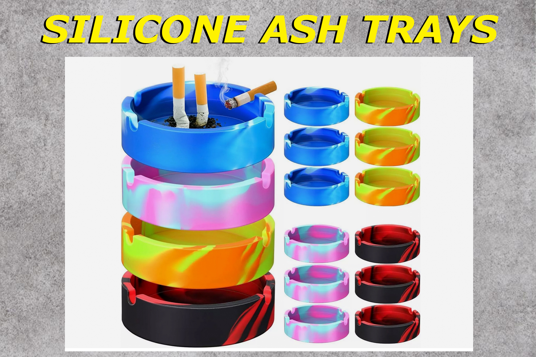 SILICONE ASH TRAYS